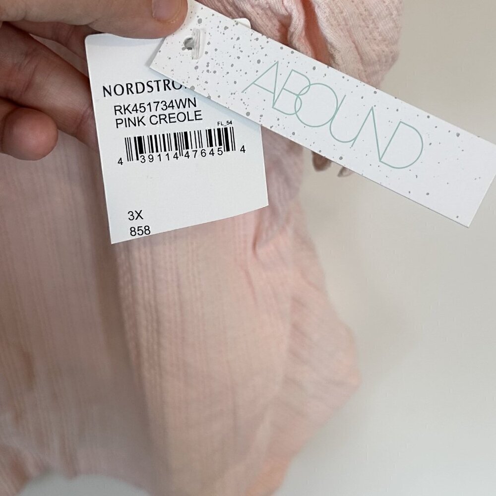 NWT Abound Pink Cropped Puff Sleeve Top - Size: 3X - Picture 5 of 7